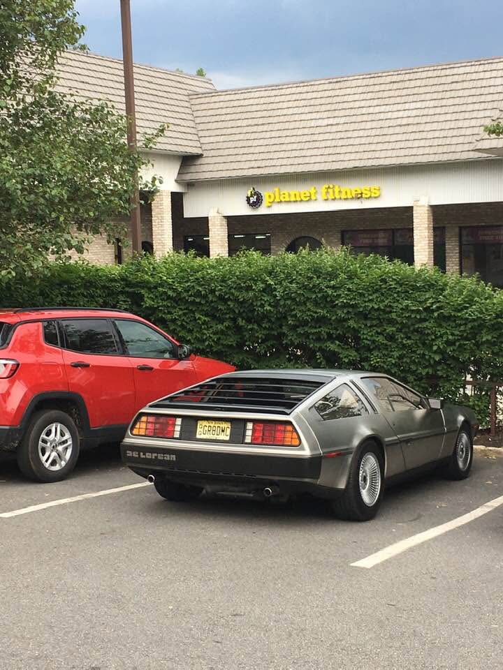 DeLorean at Planet Fitness